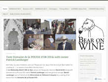 Tablet Screenshot of bearonwine.com